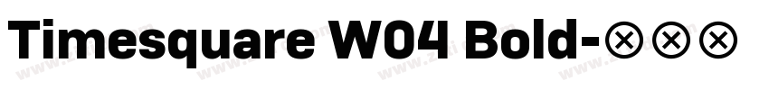 Timesquare W04 Bold字体转换